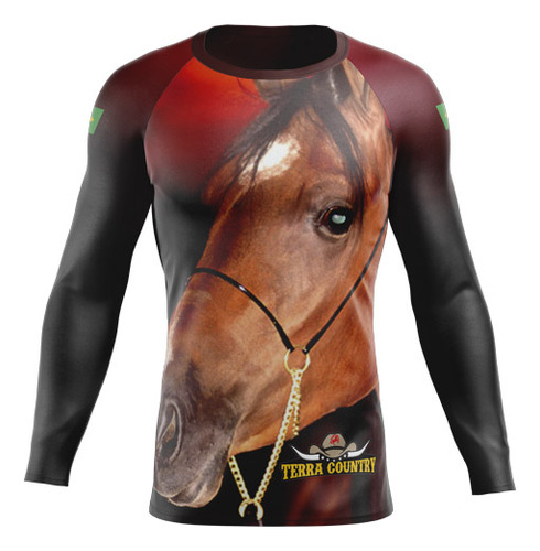 Estampas Cavalgada Camiseta Artes Sublimação Total Cavalos