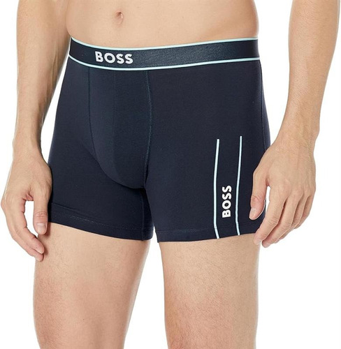 Boxer Brief Hugo Boss Negro De Algodón - Original / Nuevo