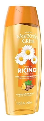  Grisi Manzanilla Hidratación Shampoo Ricino 400ml