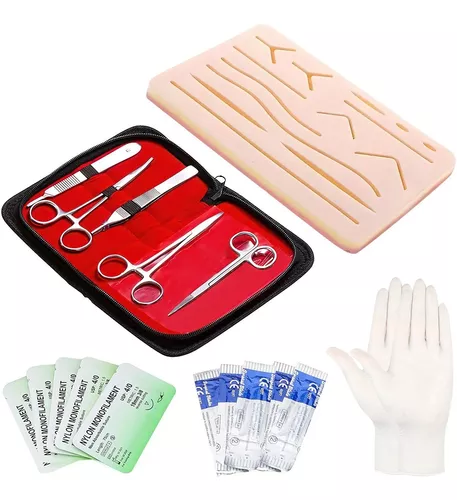 Kit De Práctica De Suturas Modelos Anatómicos Rojo