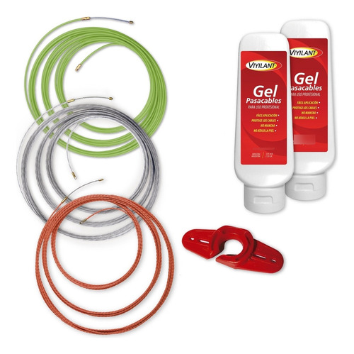 Kit Electricista Cintas Pasacables + Gel X2 + Asist Viyilant