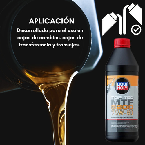 Aceite Transmisión Top Tec Mtf 5200 75w80 Gl4 Liqui Moly 2lt
