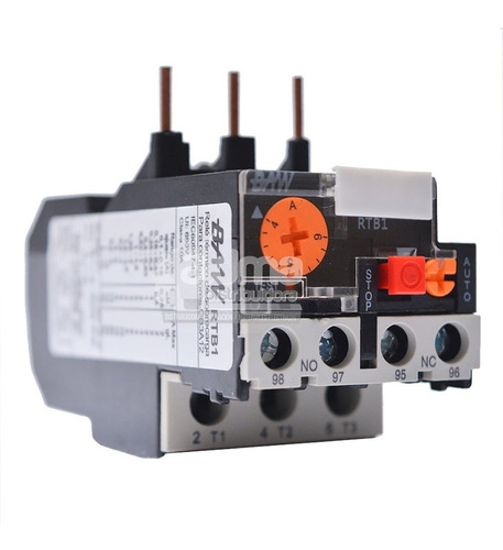 Relevo Térmico Baw Tripolar 4 A 6 Amp Rele Contactor Rtb110