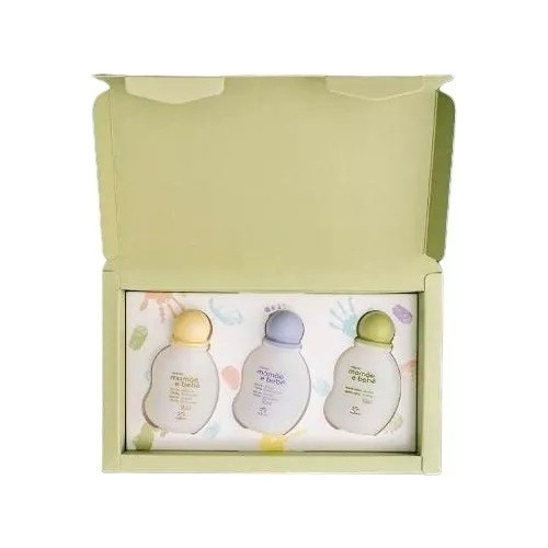 Natura  Mama Y Bebe Kit De 3 Colonias 50ml Sin Alcohol 