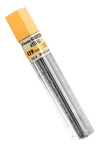 Grafite Pentel Hi-polymer Super 0.9mm 2h Com 12 Unidades