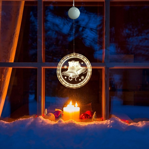 Decoraciones De Navidad Cabilock Luces De Ventana 3d Ilusión