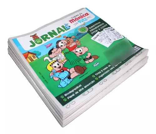 Tapete Jornal Pet Turma Da Monica 100 Folhas