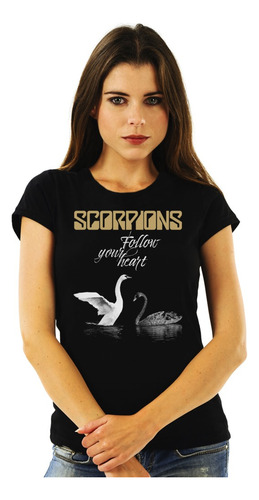 Polera Mujer Scorpions Follow Your Heart Rock Impresión Dire