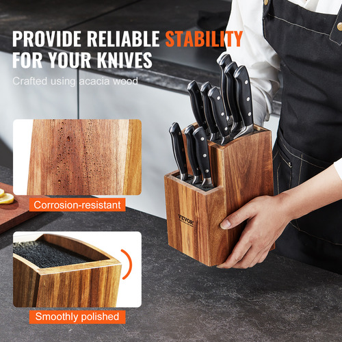 Vevor Soporte Universal Para Cuchillos De Cocina Vacío Hecho