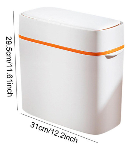 Mz Papelera De Baño Con Tapa Papelera Estrecha For Cocina
