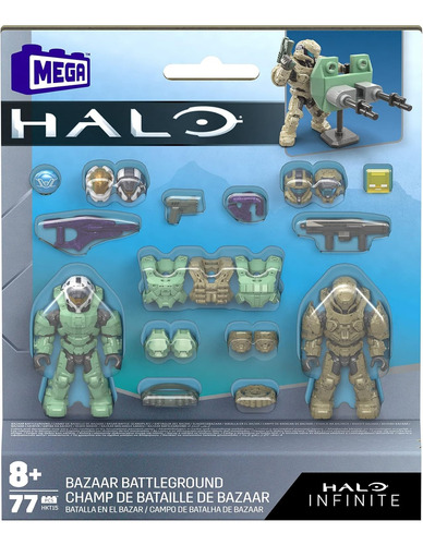 Figura De Acción De Mega Bloks Bazaar Battleground Halo Infi
