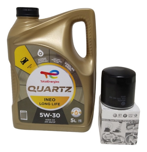 Kit Cambio Aceite 5w30 Total Volkswagen Gol, Saveiro, Voyage