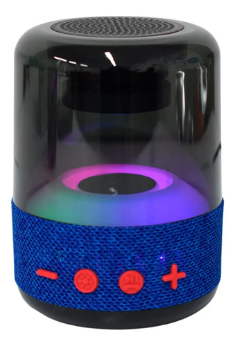 Mini Bocina Bluetooth Con Luces Led 360° Radio Fm/am