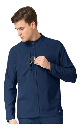 Chaqueta Clinica Hombre Azul Marino Wonderwink - 8355 Navy