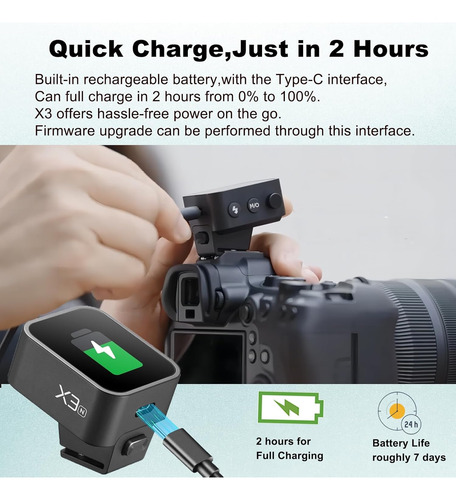 Disparador De Flash Inalámbrico X3n Ttl Con Pantalla Táctil