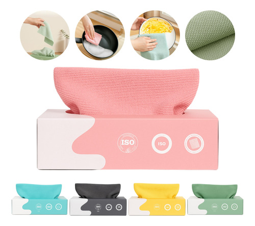 Rollo Paño Cocina Desechable Absorbente Multiusos Negro