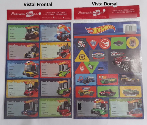 Imagen 8 de 9 de Etiquetas Escolares+stickers Varios Modelos Set De 29, X 2