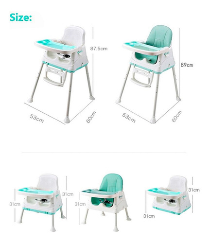 Silla De Comer Para Niños 2 En 1 Multifucional