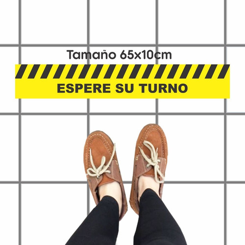 Vinilos Calcos Para Piso Distanciamiento Social X 6 + Regalo