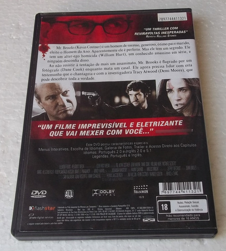 Dvd Instinto Secreto - Kevin Costner - Dublado (Usado)