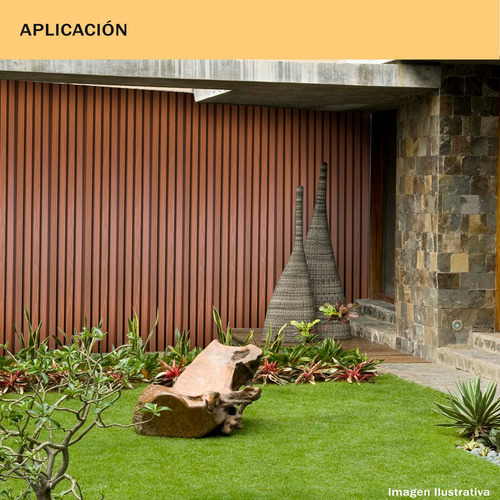 Lambrin Deco Wpc Tipo Madera Estandar Exterior 15 Pz 3.15 M2