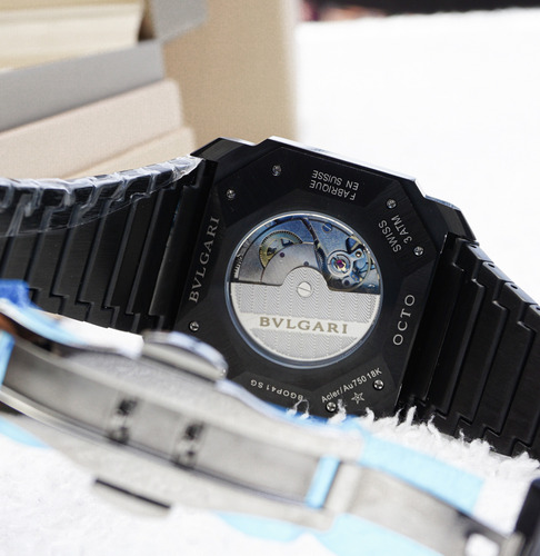 Reloj Bvlgari Octo Fino Santos Nautilus Aquanaut Moonwatch Negro Negro Negro (Usado)