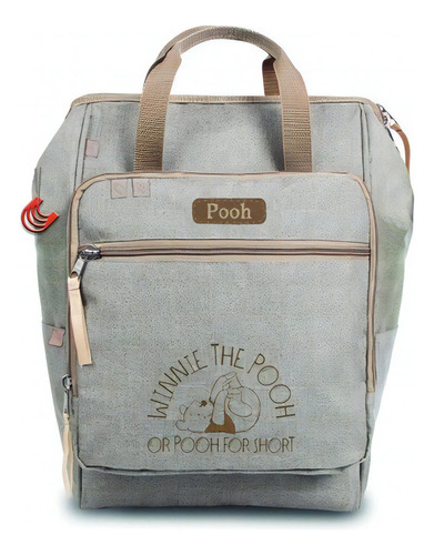 Bolsa Mochila Maternidade Ursinho Pooh Com Trocador Disney