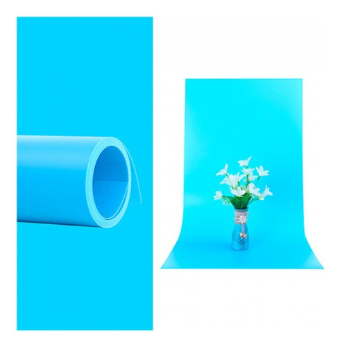Fondo Plastificado Azul 68 X 130cm