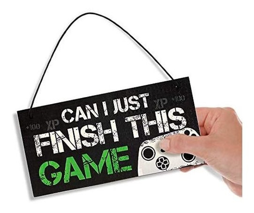 Imagen 2 de 8 de Muestra Divertida Gamer Placa Regalo Para Juego Para La Puer