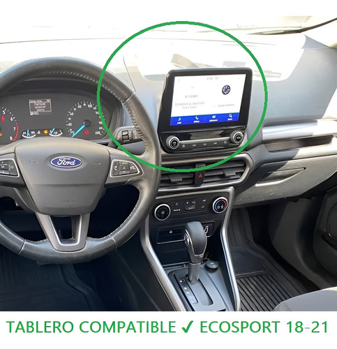 Frente Para Estereo Android 9 Pulgadas Ford Ecosport 2018-21 Negro