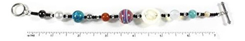 Pulsera De Los Nueve Planetas, El Sistema Solar En Piedras S