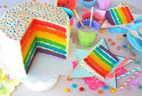 Imagen 2 de 5 de Colorante Comestible Polvo Colormix Arcoiris Kit X 6 Colores