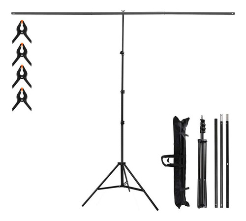 T-soporte De Fondo Portátil P/ Fotografía De Estudio 2*2.1 M