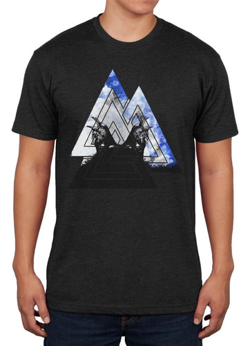 Camiseta Suave Para Viking Odin Valknut Huginn Muninn