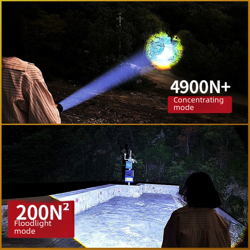 A Lanterna P50 - Lanterna Impermeável Com Zoom Ao Ar Livr