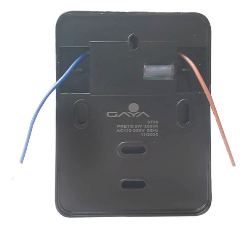 Imagem 6 de 8 de Balizador Arandela Preto Parede Externo Ip65 Led 2w 4x2