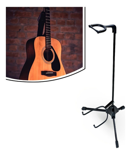 Suporte Instrumento Corda Ibox Gt1 Violão Guitarra Baixo Cor Preto