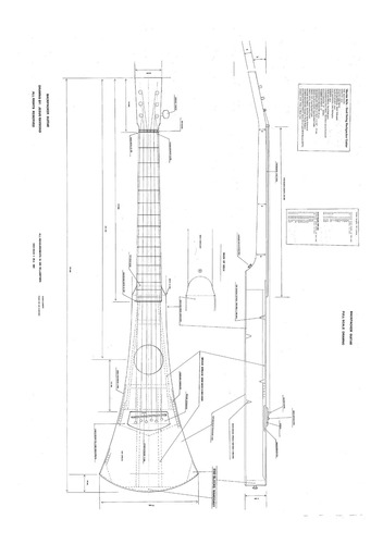 Plan Para Hacer Guitarra Martin Backpacker Tamaño Real