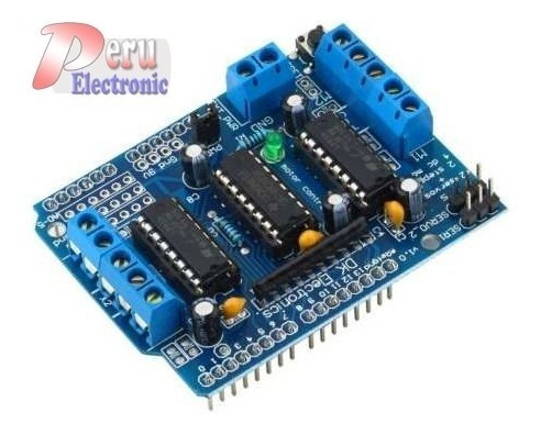 Motor Driver L293d Shield Arduino Controla 4 Motodes Dc