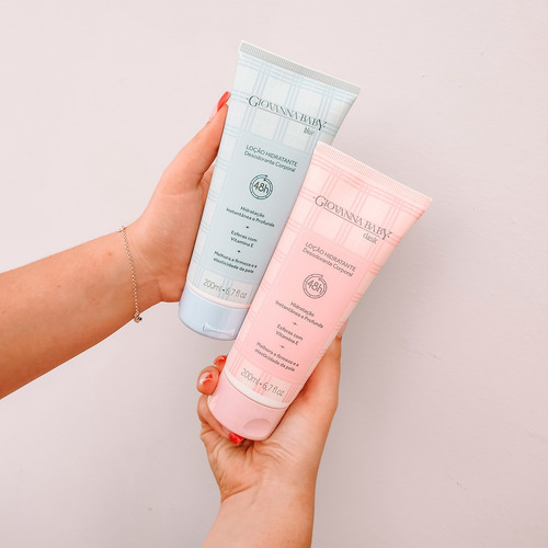 Kit 2un Loção Corporal Giovanna Baby Blue E Classic - 200ml