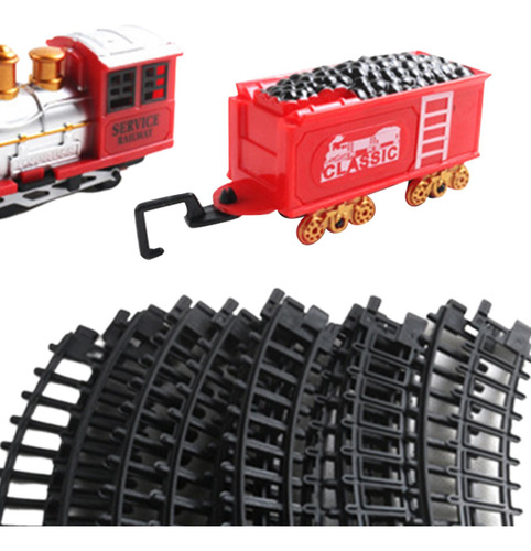 Juego De Tren Eléctrico Navideño, Tren De Juguete Para