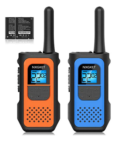 Nxgket Walkie Talkies Para Adultos 2 Pack, Recargables De La