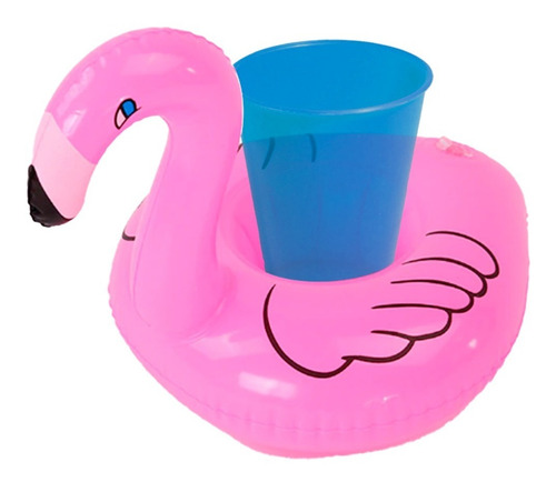 Imagen 5 de 5 de 6 Portavasos Flamingo Inflables Fiesta Alberca Piscina Play