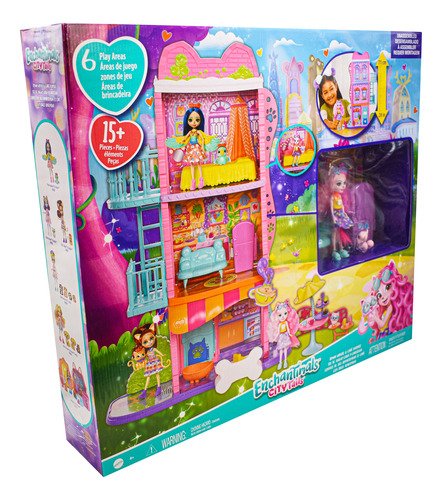 Enchantimals City Tails Set De Juego Casa Y Cafeteria Mattel