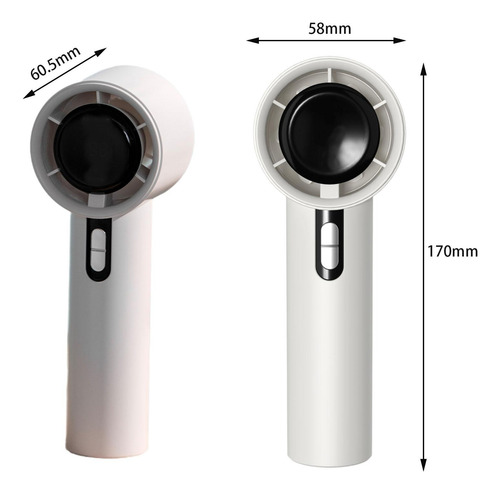 Ventilador De Mano Carga Usb Pantalla Digital Ligero Con