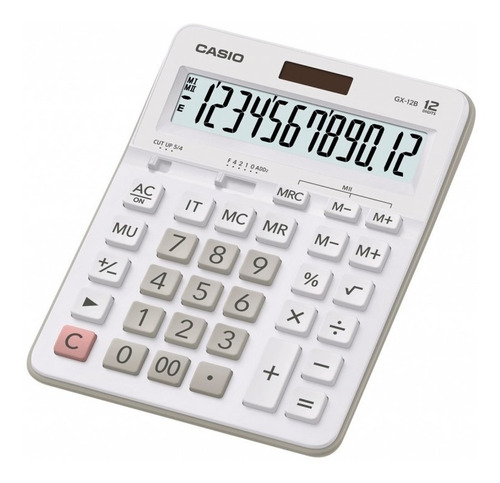 Calculadora Escritorio Casio 12 Digitos - Gx-12b-we - Envios