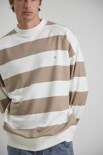 Buzo Oversize Rayado Fox Hombre