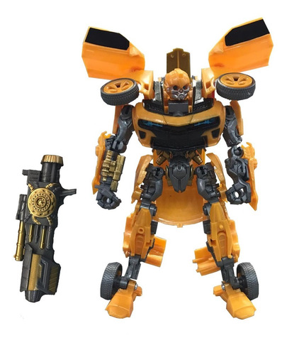 Robot Transformer Figura De Acción Auto Robot Con Accesorios
