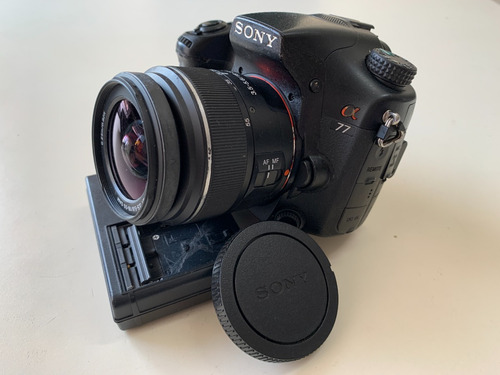 Câmera Sony Alpha A77 Slt-a77 + Lente 18-55mm Filma Full Hd (Usado)