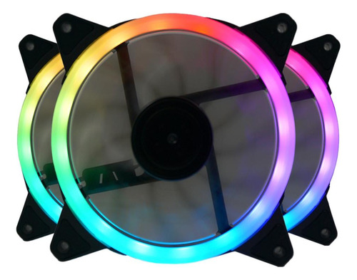 Kit 3 Cooler 120mmx25mm Com Led Rgb Redragon Gc-f011